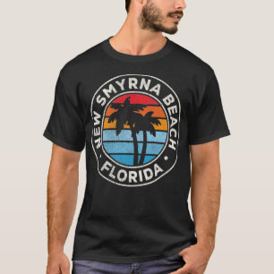 Camiseta Nova Praia de Smyrna Flórida FL Vintage Retro