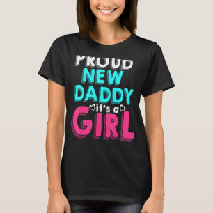 Camiseta Nova primeira vez Pai Pai de menina grávida do pai