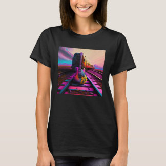 Camiseta Nova Psicodelia Trem de Guitarra Psicodélica