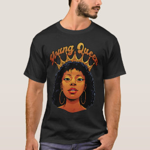 Camiseta Nova Rainha Negra História Mês Afro-Americano Y