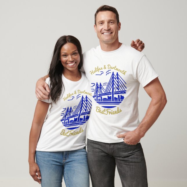 Camiseta Nova Scotia Halifax e Dartmouth Bestamigos (Unissex)