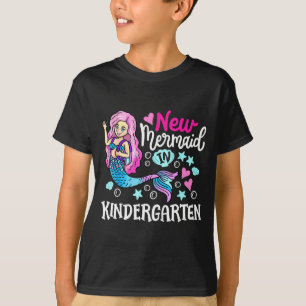 Camiseta Nova sereia no jardim de infância fofo volta às au
