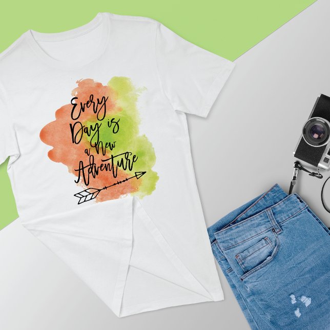 Camiseta Nova Seta de Tinta de Cotação do Adventure (Criador carregado)