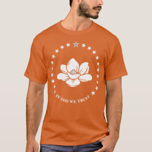 Camiseta Nova Starkville Mississippi Estado Flag Magnolia S