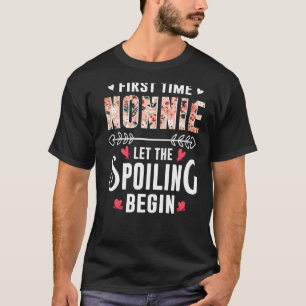 Camiseta Nova Vovó Primeira Vez Que Nonnie Deixou O Beg De