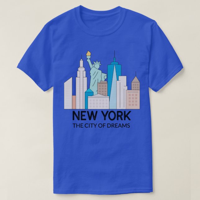Camiseta Nova York A Cidade dos Sonhos (Frente do Design)