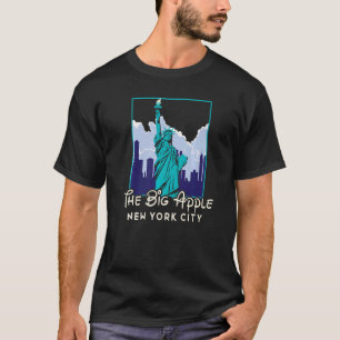 Camiseta Nova York A Grande Apple Eua América New Yorker Tr