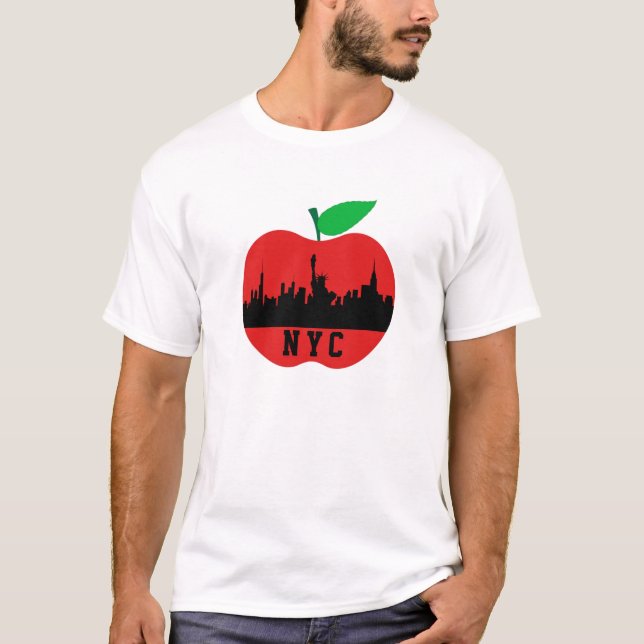 Camiseta Nova York A Grande Maçã - Estado de Nova York (Frente)