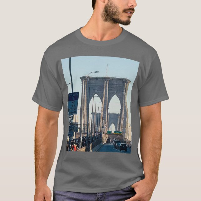 Camiseta Nova York A Ponte do Brooklyn (Frente)