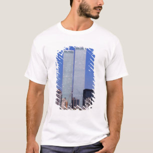 Camiseta Nova York, EUA. Torres gêmeas do famoso mundo