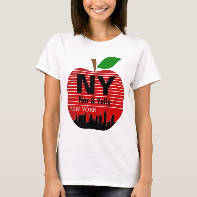 Camiseta Nova York Nomes Personalizados A Grande Maçã (Frente)