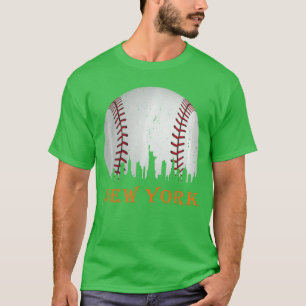 Camiseta Nova York NY Horizonte Baseball Vintage Met na Gam