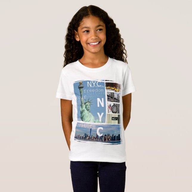 Camiseta nova york nyc usa manhattan viagem (Frente Completa)