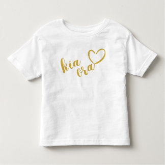CAMISETA NOVA ZEALAND KIA ORA MAORI DOURADO SCRIPT NOME NZ