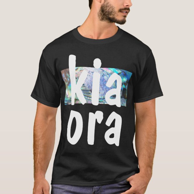 CAMISETA NOVA ZEALAND KIWIANA PAUA KIA ORA MAORI NZ KIWI (Frente)