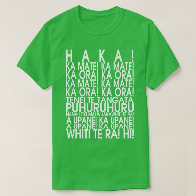 Camiseta NOVA ZEALAND MAORI HAKA SHIR Rugby (Frente do Design)