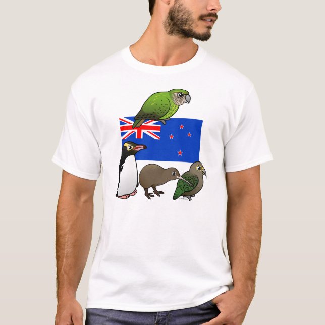 Camiseta Nova Zelândia Birdorables (Frente)