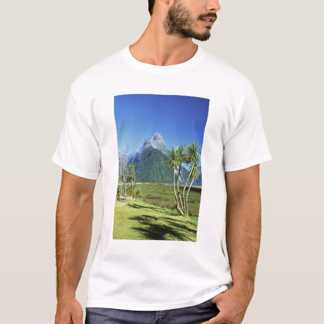 Camiseta Nova Zelândia, Ilha do Sul, Miter Peak, (Frente)