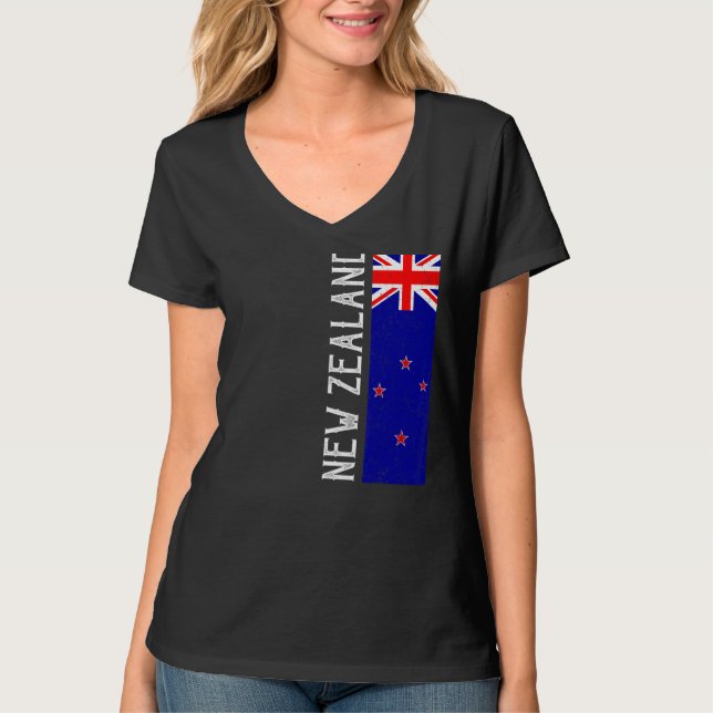 Camiseta Nova Zelândia — País Patrimônio (Frente)