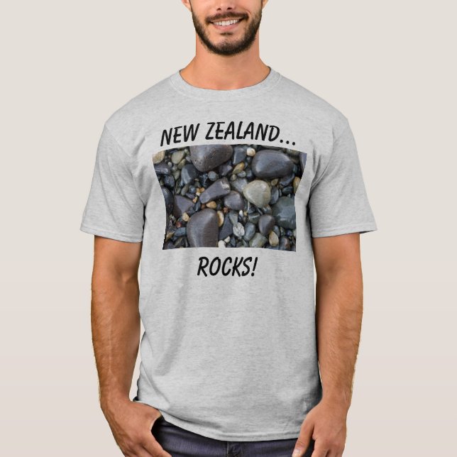 Camiseta Nova Zelândia… Rochas! (Frente)