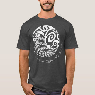 Camiseta Nova Zelândia Rugby Maori inspirou Kiwi Silver Fer