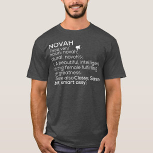 Camiseta Novah Nome Novah Definição Novah Nome feminino Nov