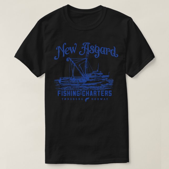 Camiseta Novas Cartas de Pesca de Asgard (Frente do Design)