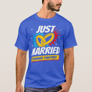 Camiseta Novas Casas de Noiva Lua de Honeymoon Apenas Mães