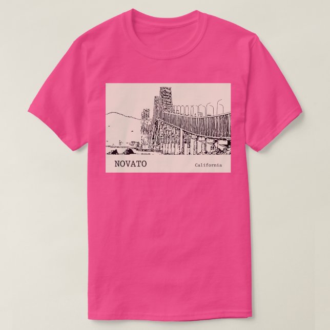 Camiseta Novato California TShirt 1 (Frente do Design)