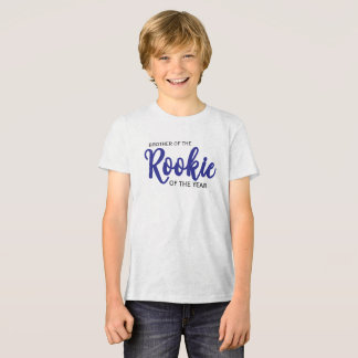 Camiseta Novato do Ano 1º Aniversário Irmão Irmã Beisebol