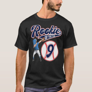 Camiseta Novato Do Ano 9 De Aniversário Garotos Nascer 20