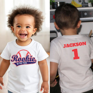Camiseta Novato do Ano de Beisebol 1º Aniversário de Beiseb