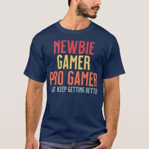 Camiseta Novato, Jogador, Videos games Engraçados Para Joga