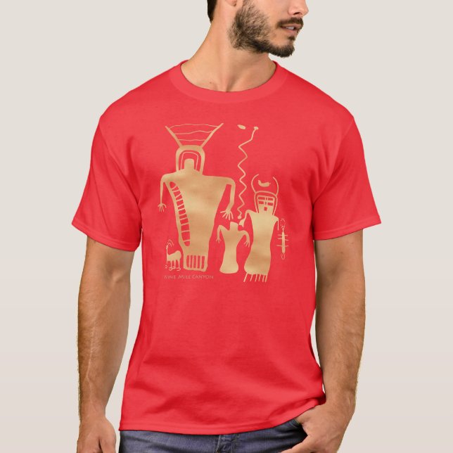 Camiseta Nove aliens da garganta da milha ' (Frente)