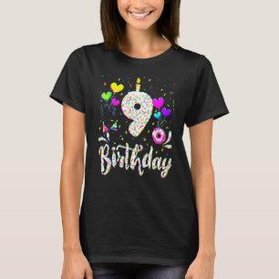 Camiseta Nove aniversariante 9 anos festa de nogueira