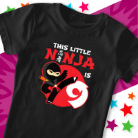 Nove Aniversário Festa de Crianças de 9 Anos Ninja