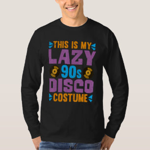 Camiseta Nove anos 90 preguiçoso Figurino Disco 1990