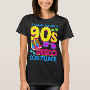 Camiseta Nove anos de Disco Costume Party Music Retro 90s