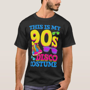 Camiseta Nove anos de Disco Costume Party Music Retro 90s