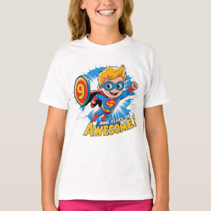 Camiseta Nove anos de incrível! - 9.º aniversário engraçado
