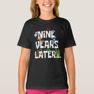 Camiseta Nove anos depois, engraçada 9ª Festa de aniversári