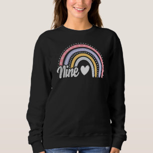 Camiseta Nove anos, nono aniversário, nona menina Chuva ceg