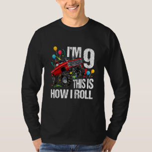 Camiseta Nove anos para o 9º aniversário do Brinquedo, tenh