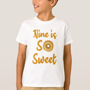 Camiseta Nove é tão doce, 9º Aniversário Nove