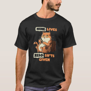 Camiseta NOVE VIDAS Gato Gatito