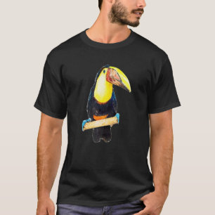 Camiseta Novel De Pássaro Toucano Para Natureza Selvagem