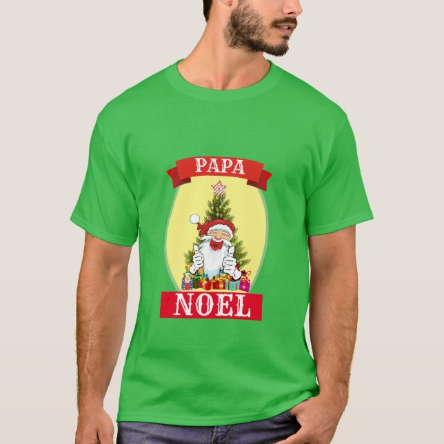 Camiseta Noveldade engraçada PAPA NOEL de Natal (Frente)