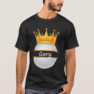 Camiseta Novelty Golf Personalizado Nome Gary Pai Esporte