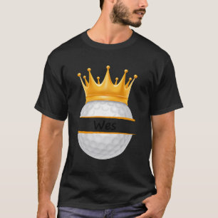 Camiseta Novelty Golf Personalizado Nome Wes Pai Esportivo