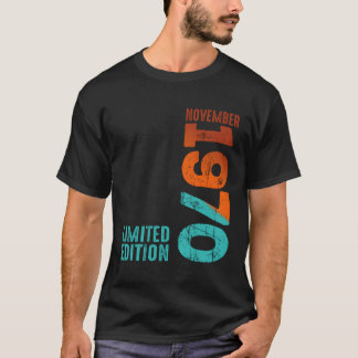 Camiseta Novembro 1970 Ano 1970 1970 1970 Desde 1970